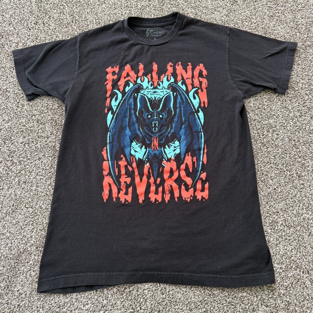 Falling In Reverse Bat Men Size M T-shirt Black Music Emo Rock Scene